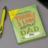Things I Love About Dad Ausfüllbuch