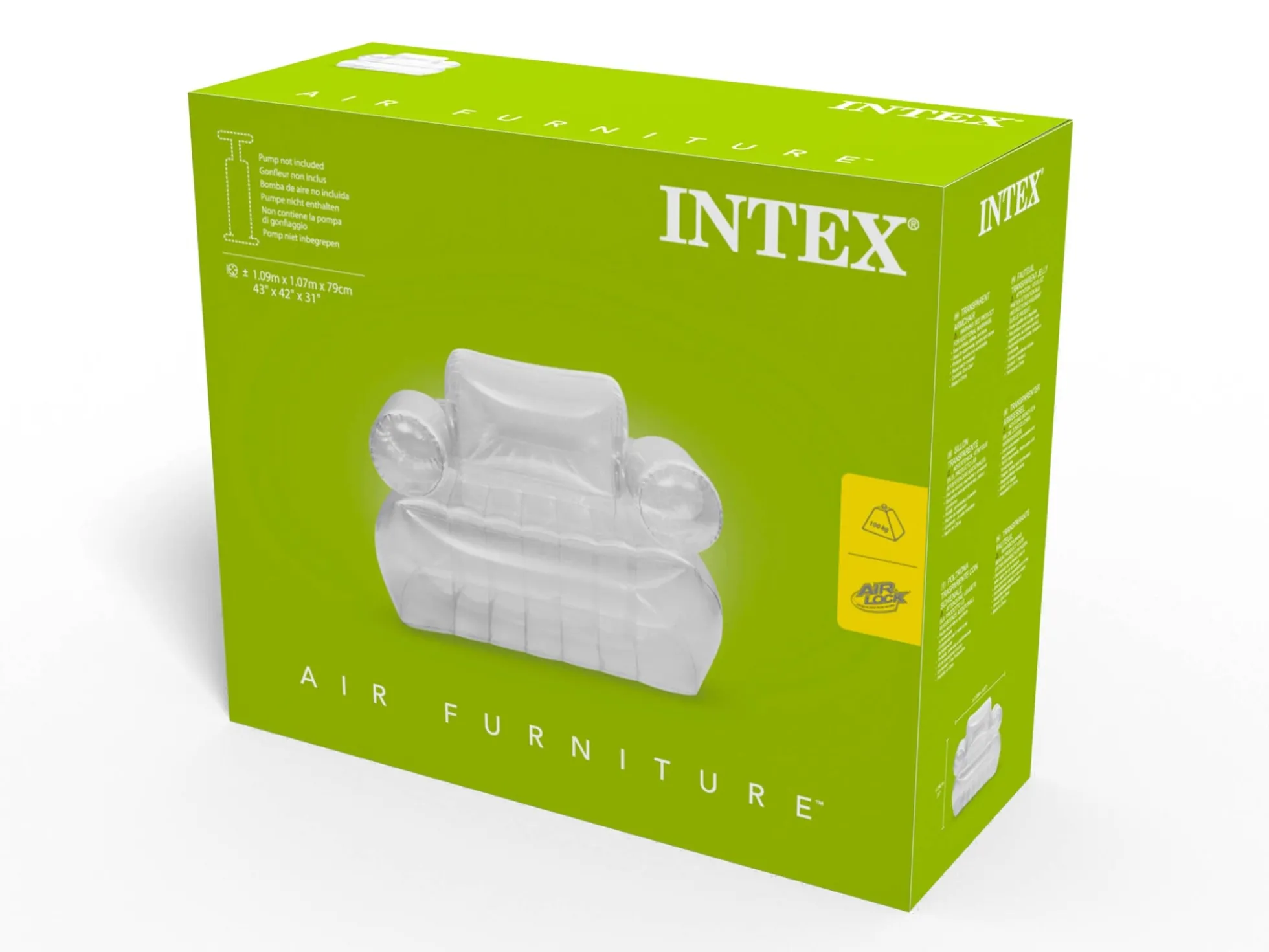 Transluzenter aufblasbarer Sessel - Intex