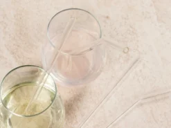 Trinkhalme Aus Glas, 4er-Pack