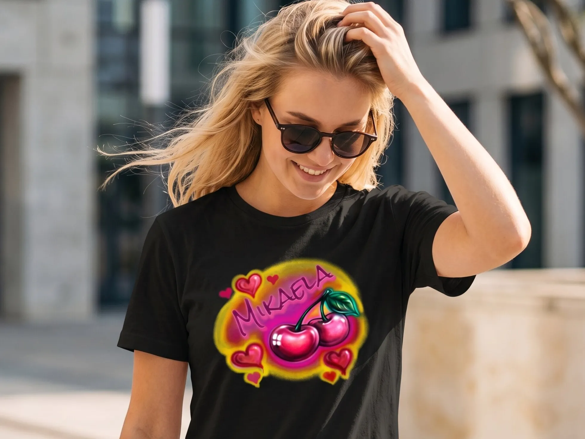 T Shirt mit eigenem Text – Midnight Sun