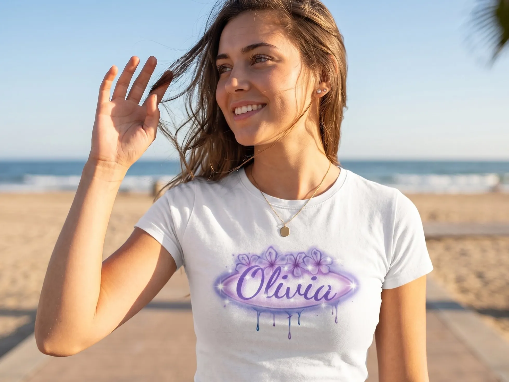 T Shirt mit eigenem Text – Midnight Sun