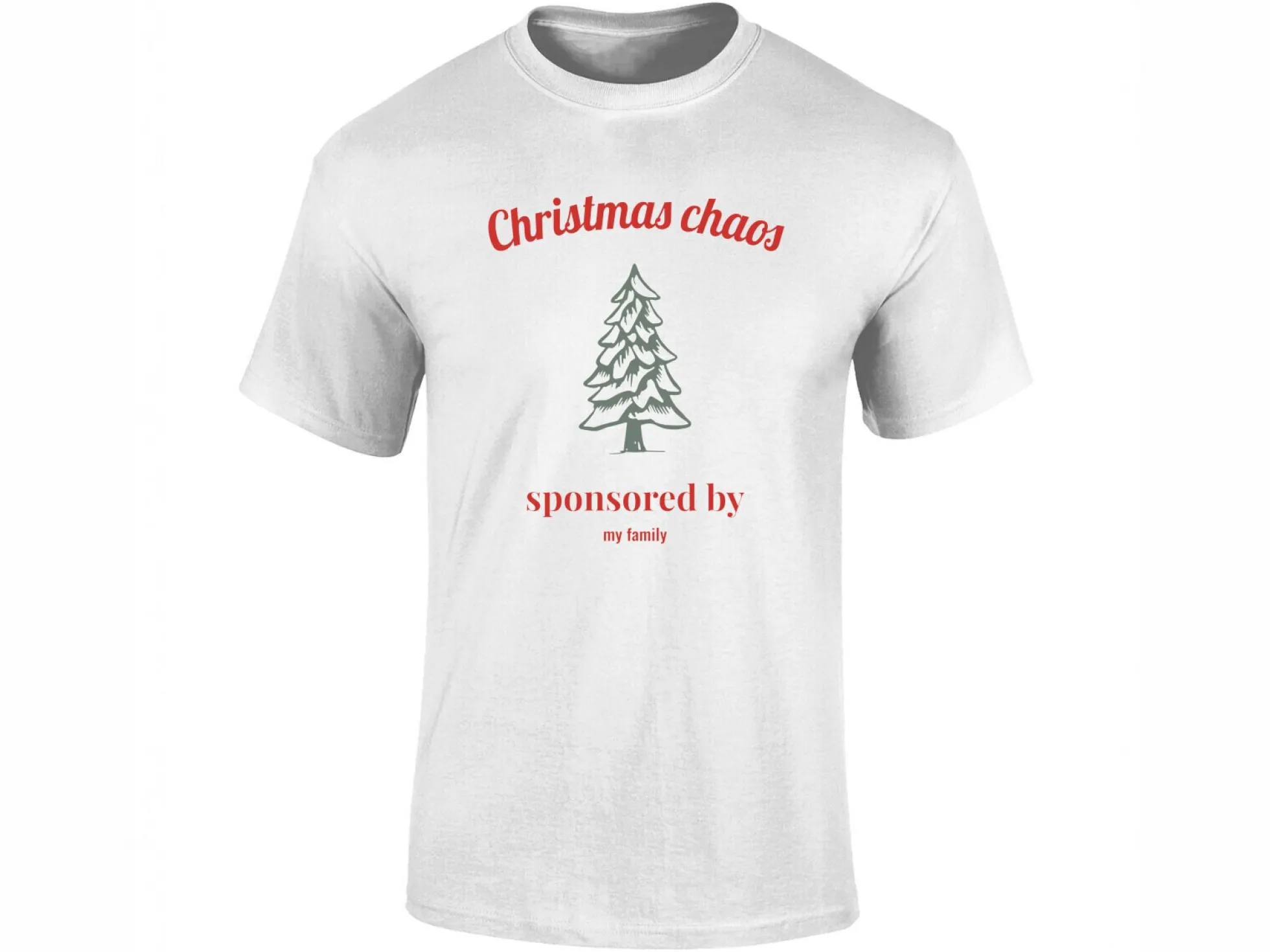 T-Shirt mit eigenem Text – Weihnachtsdesign