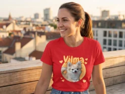 T Shirt mit Foto – Retrodesign Haustier