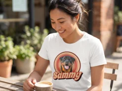 T Shirt mit Foto – Retrodesign Haustier