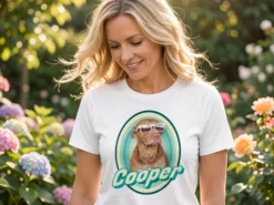T Shirt mit Foto – Retrodesign Haustier