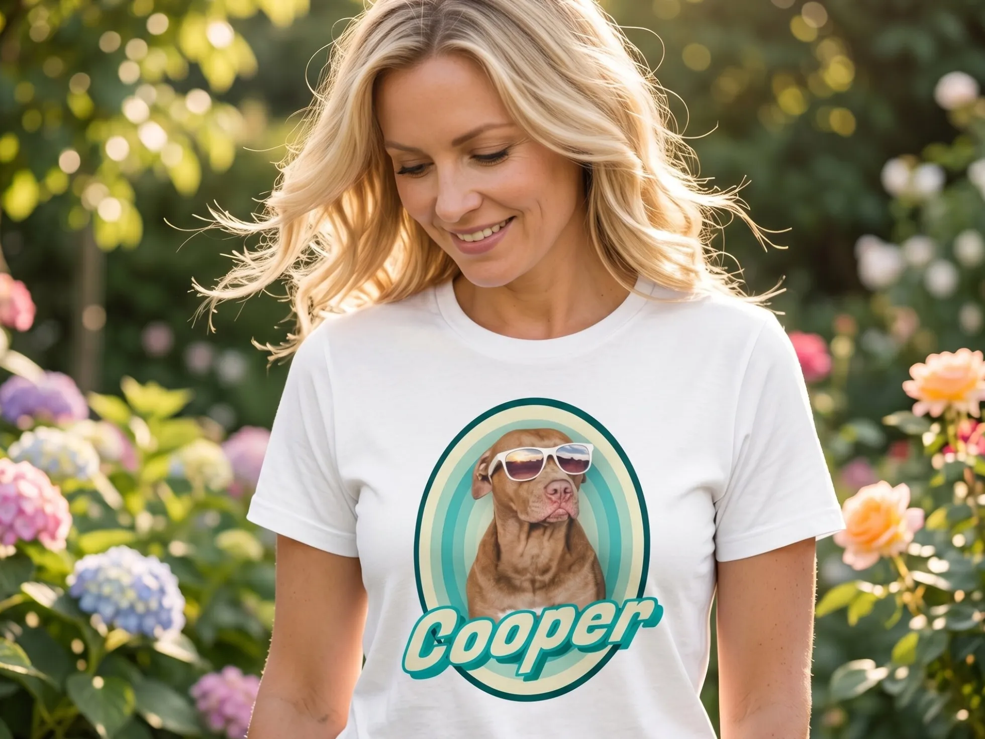 T Shirt mit Foto – Retrodesign Haustier