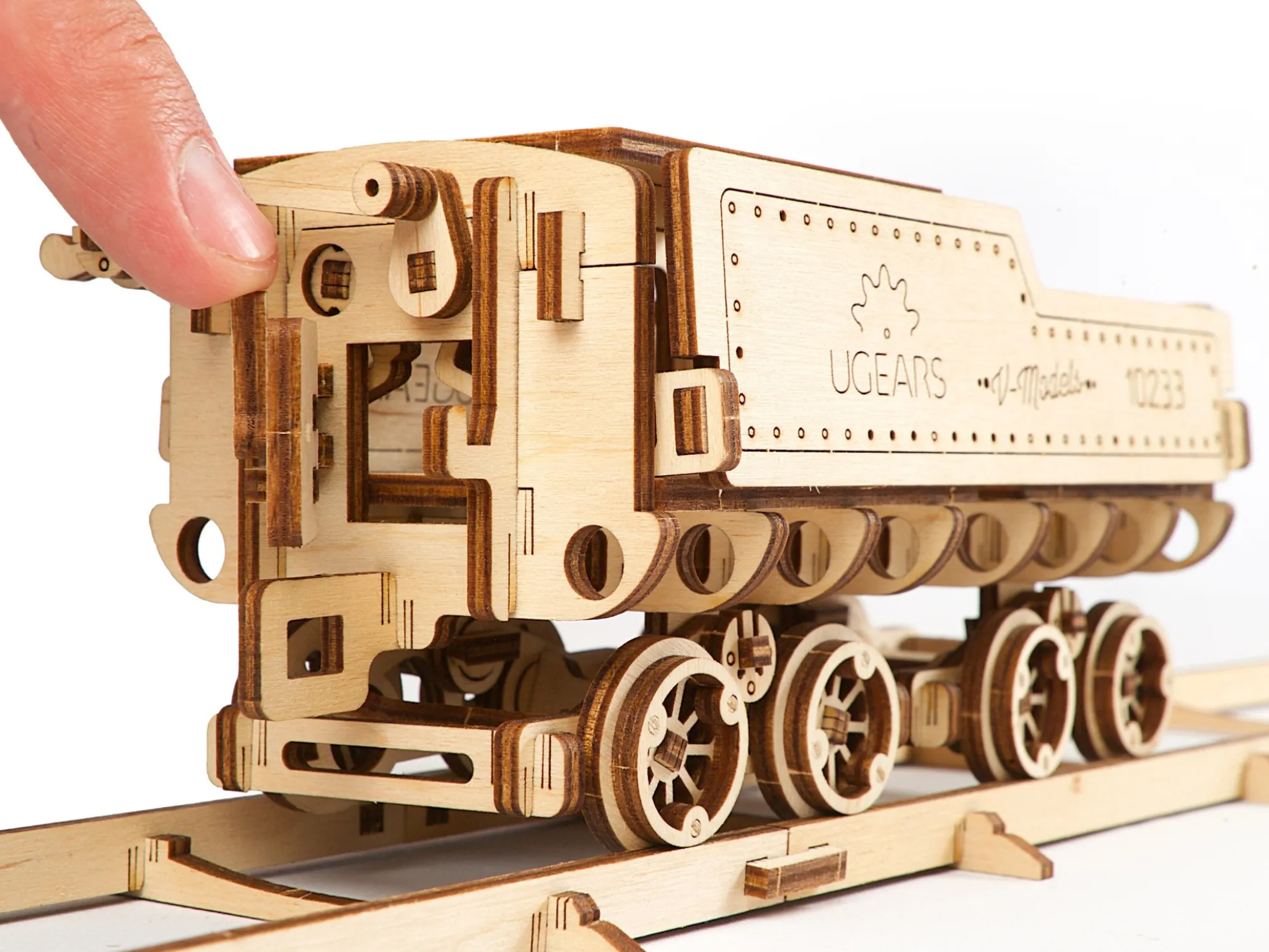 Ugears 3D Puzzle V-Express Steam Train Dampflok