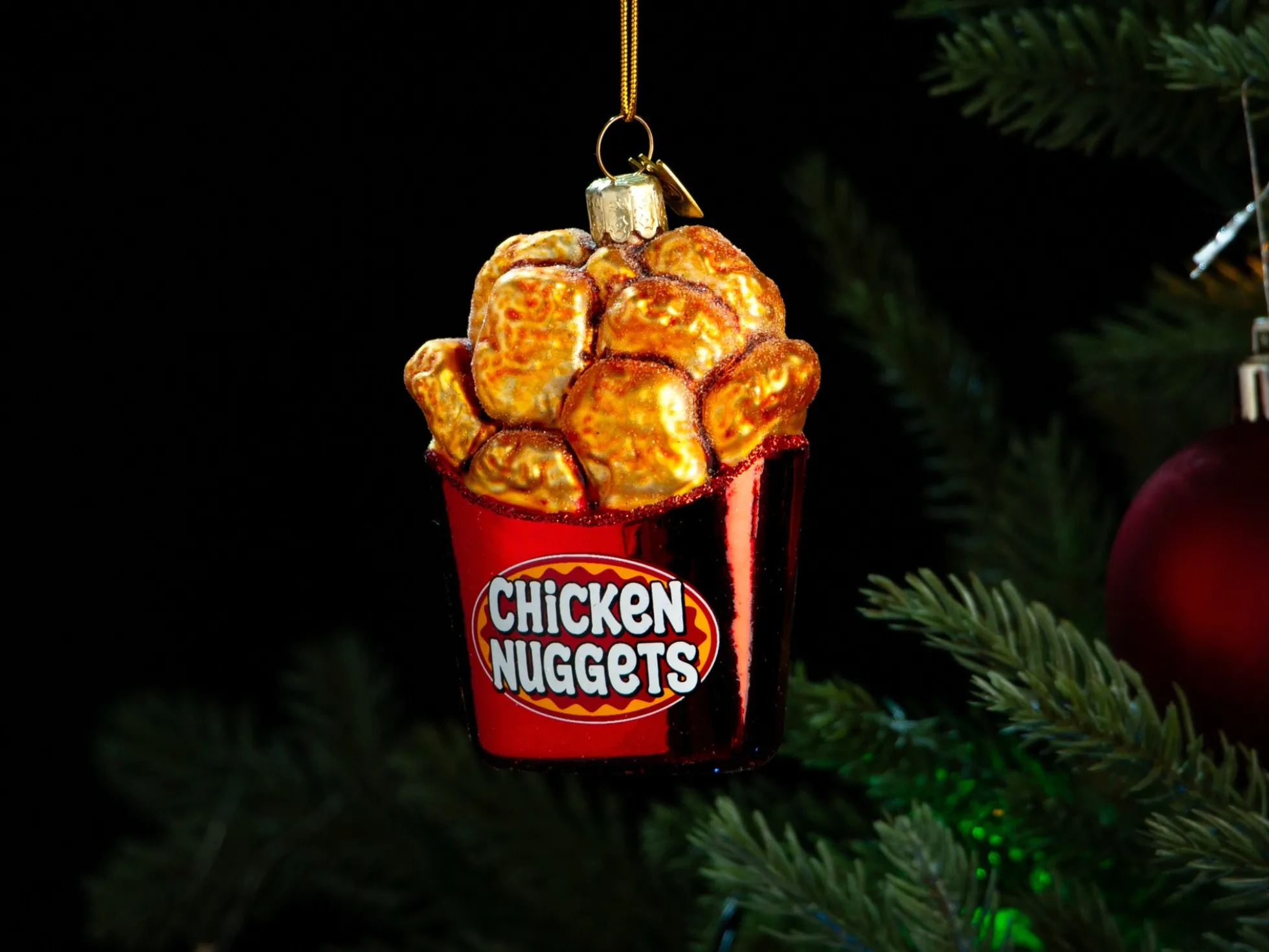 Weihnachtsbaumschmuck Chicken Nuggets