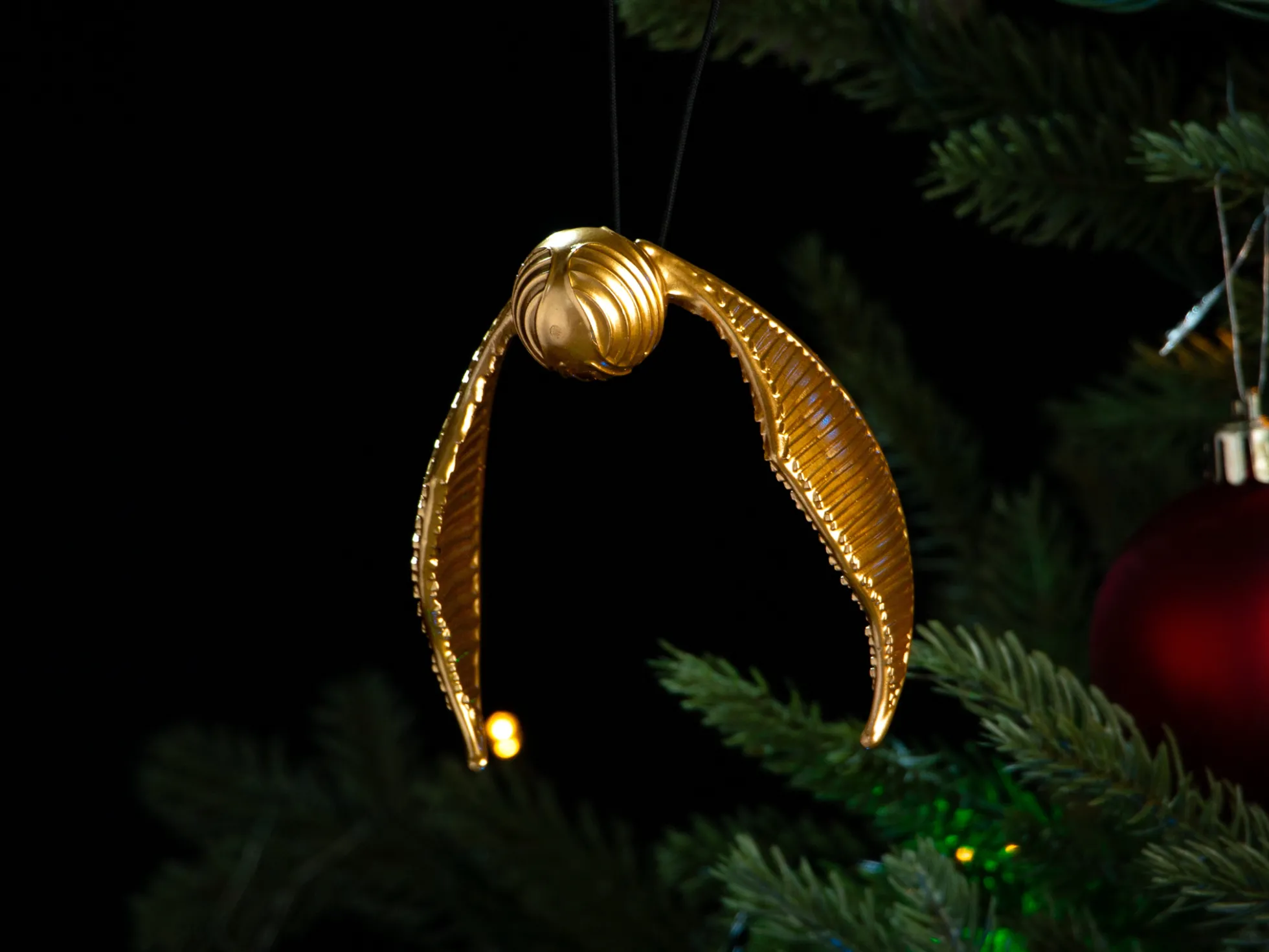 Weihnachtsbaumschmuck Goldener Schnatz