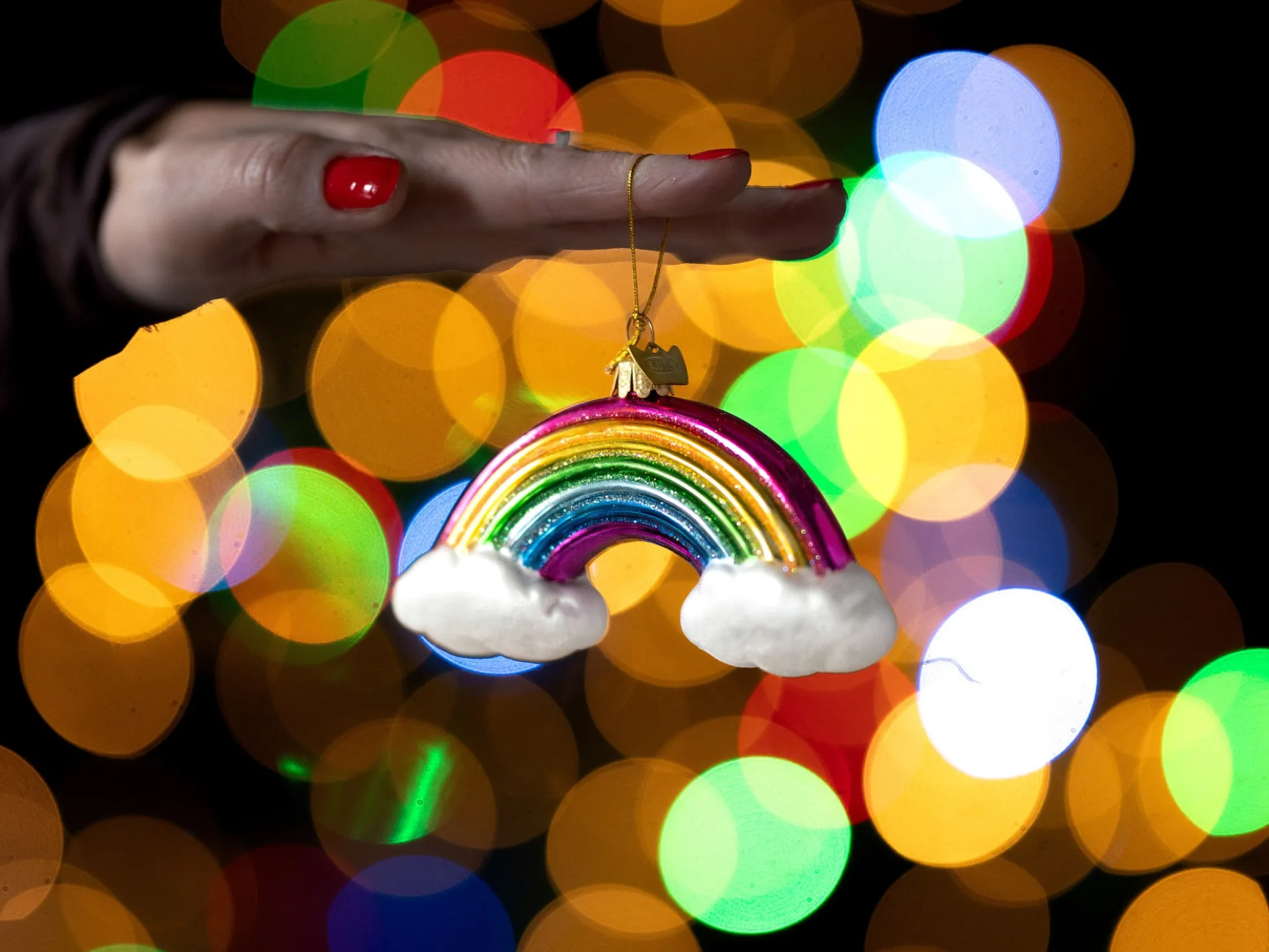 Weihnachtsbaumschmuck Regenbogen