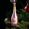 Weihnachtsbaumschmuck Rosé Sektflasche