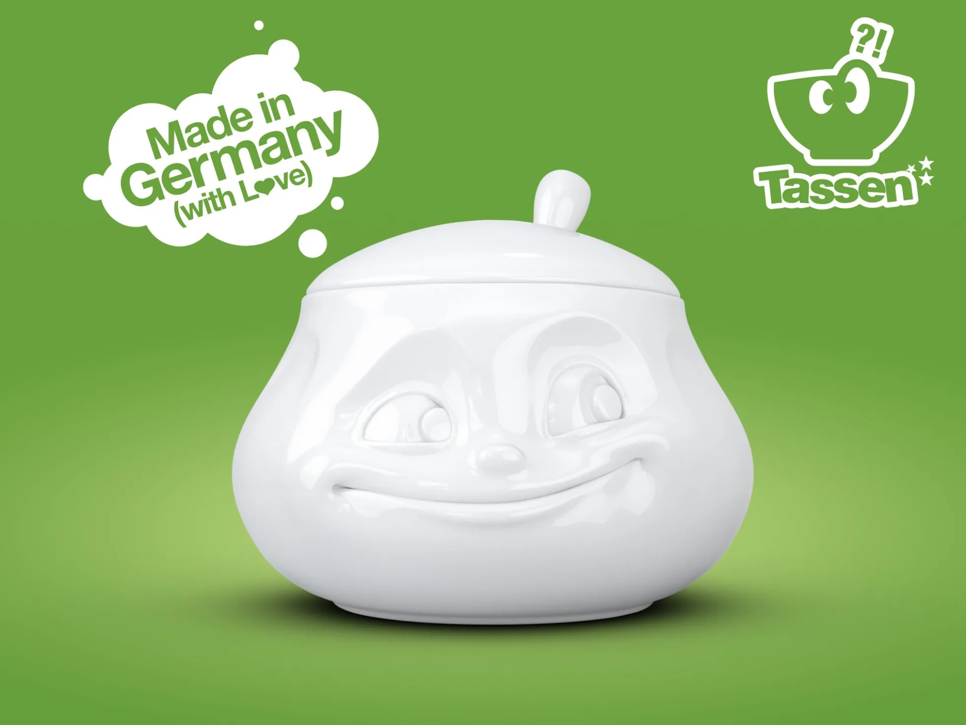 Zuckerdose mit Deckel weiss FiftyEight - Tassen
